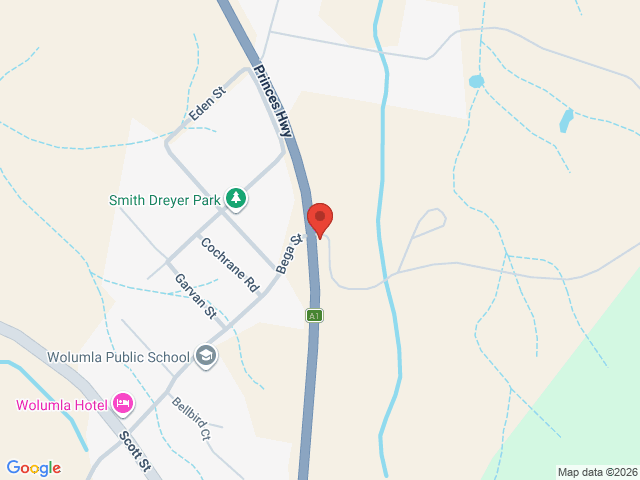 Map showing event location