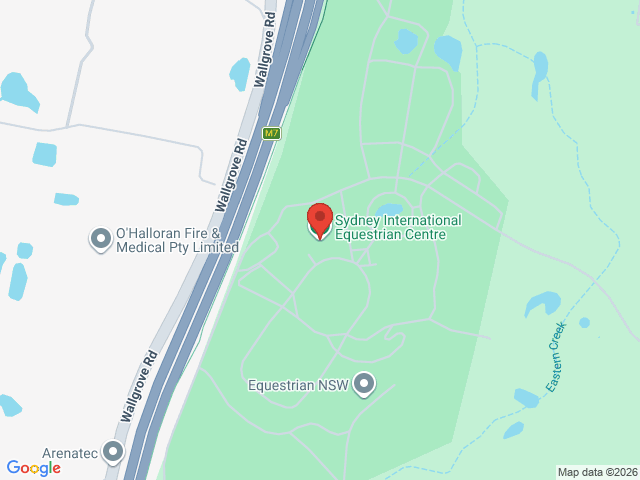 Map showing event location