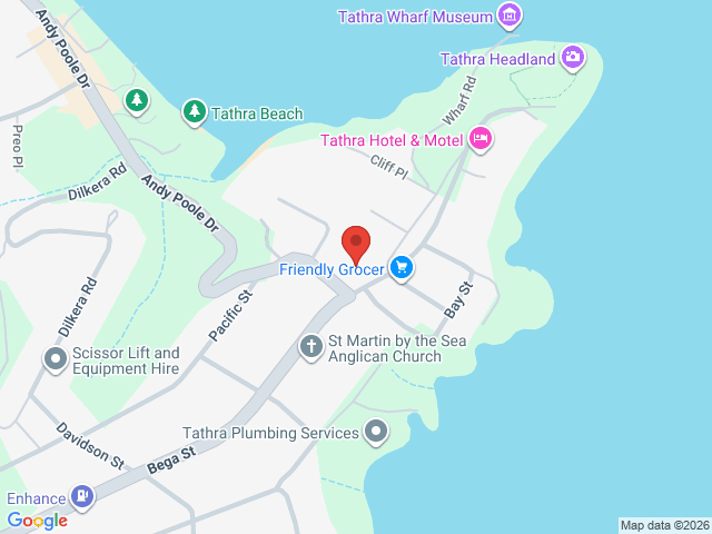 Map showing event location