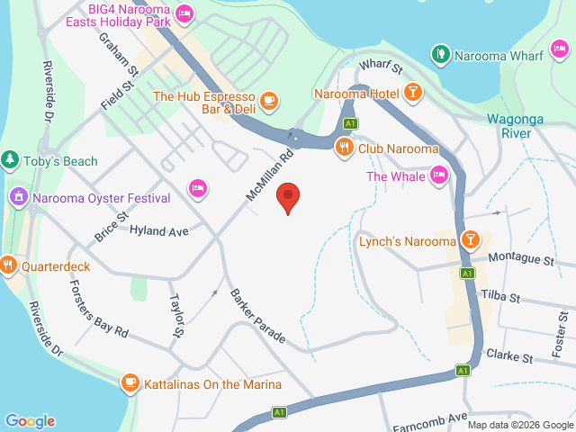 Map showing event location