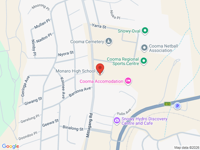 Map showing event location