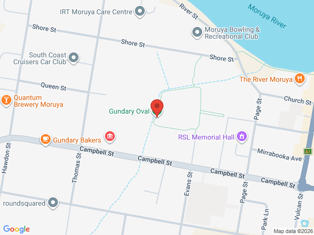 Map showing event location